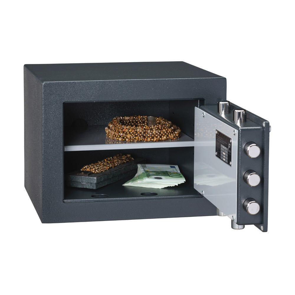 chubbsafes consul G0-15-EL kluis zijaanzicht open met inhoud