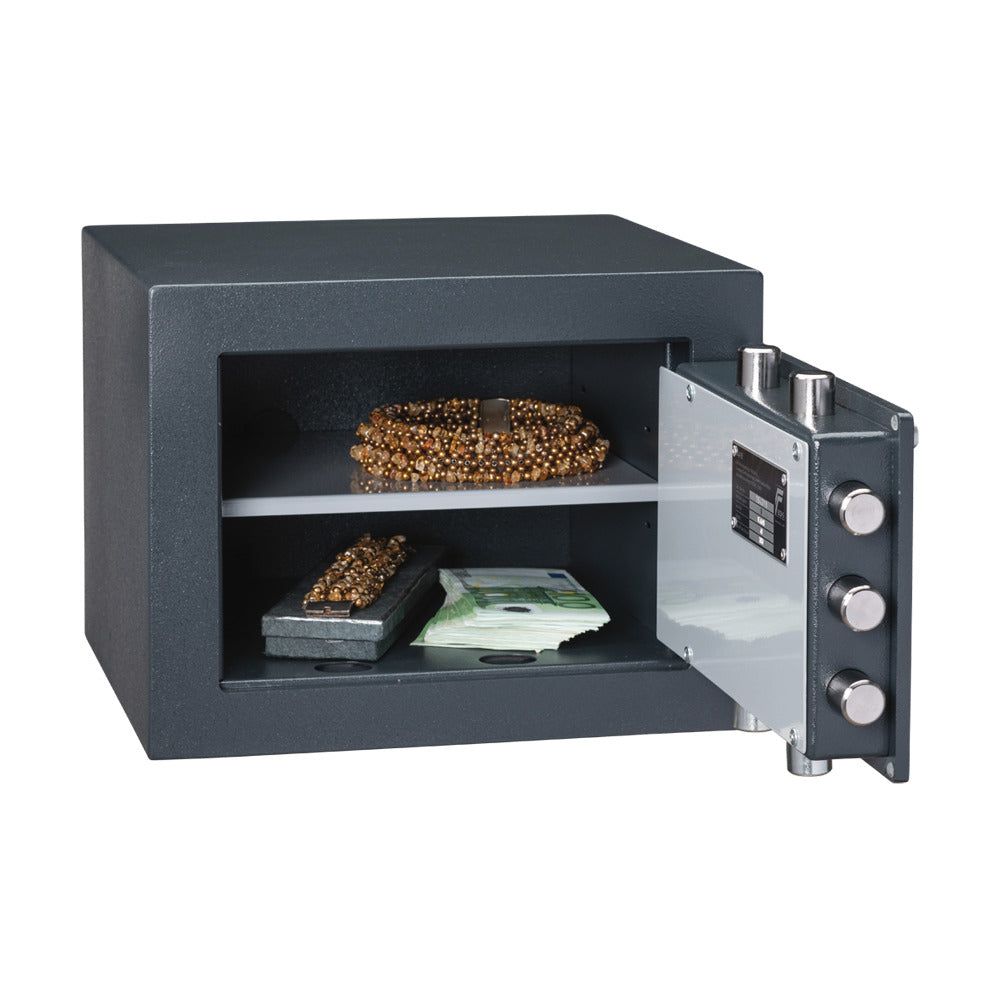 chubbsafes consul G0-15-KL kluis zijaanzicht open met inhoud