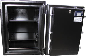 de raat euro defender I/0 brandwerende kluis vooraanzicht open