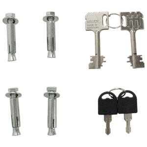 rottner yukon 40 pistoolkluis sleutels en bouten