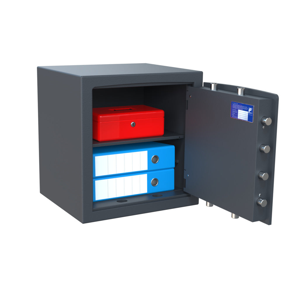 salvus ferrara 46 elo kluis zijaanzicht open met inhoud