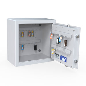 sistec sk sleutelkluis 34 zijaanzicht open met inhoud