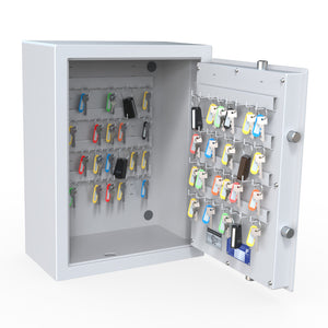 sistec sk sleutelkluis 68 zijaanzicht open met inhoud