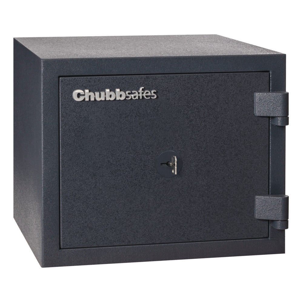 chubbsafes homesafe s2-10-kl30 kluis zijaanzicht dicht met sleutel