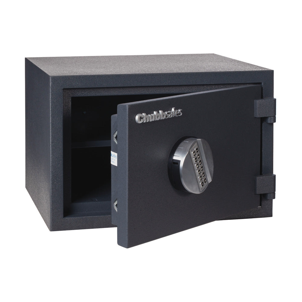 chubbsafes homesafe S2-20-EL30 kluis zijaanzicht deels open zonder inhoud